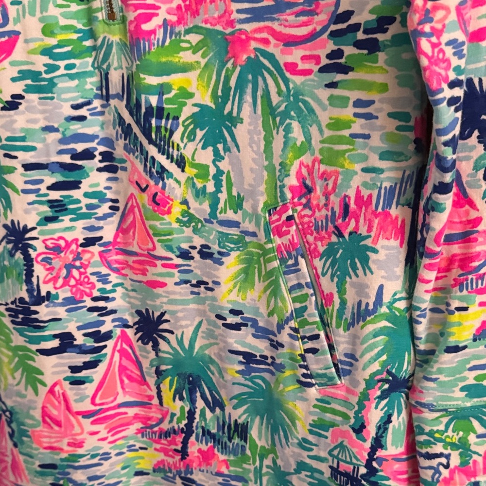 Lilly Pulitzer popover dress Sailboat Print - Picture 3 of 3